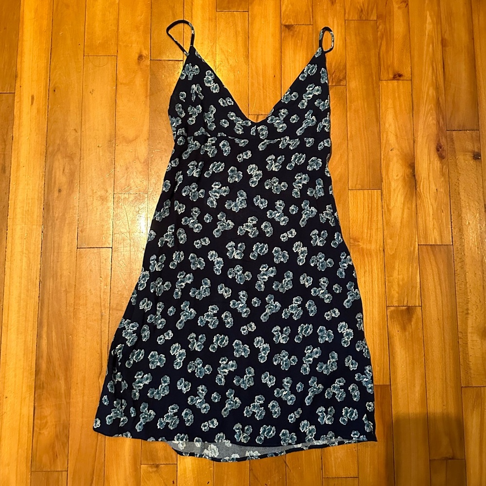 Reformation Blue Floral Dress